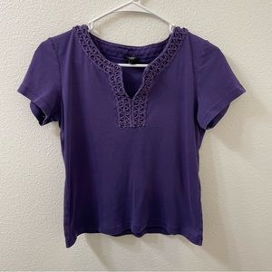 Talbots petites shirt purple small